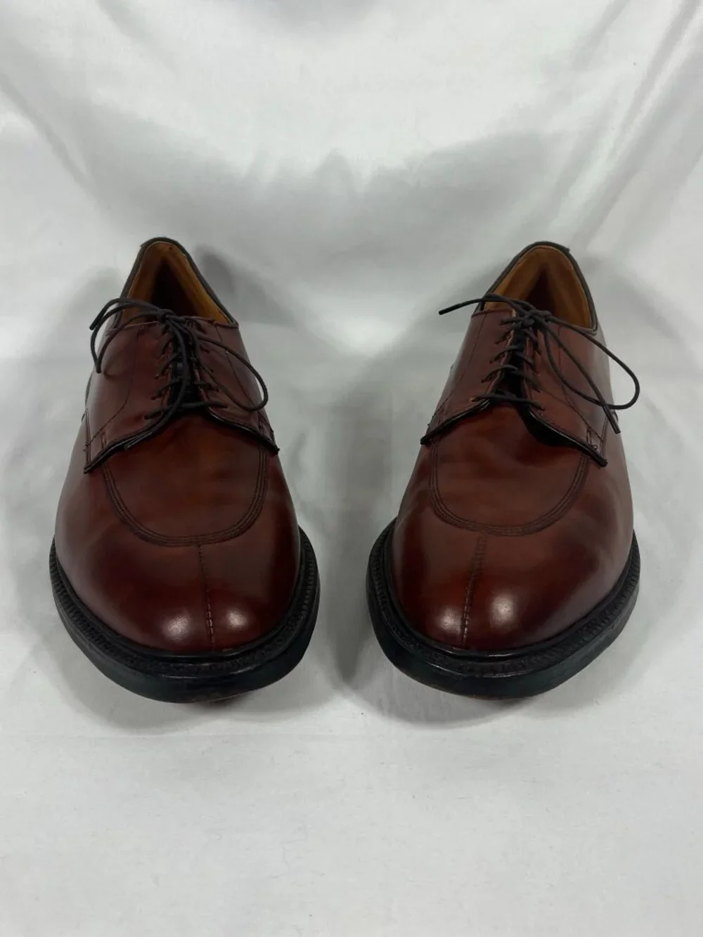 Allen Edmonds Derby Dress Shoes Mens Walton Leather Split Toe Brown Size 15 D
